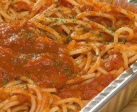 Spaghetti with ground beef